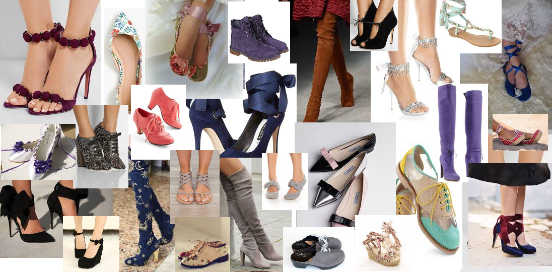 shoe collage