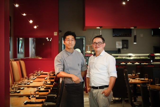 Chef Kim and GM James Yang, Sono-photo by Felicia Perry