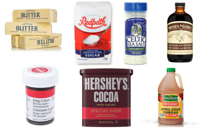 red velvet shortbread