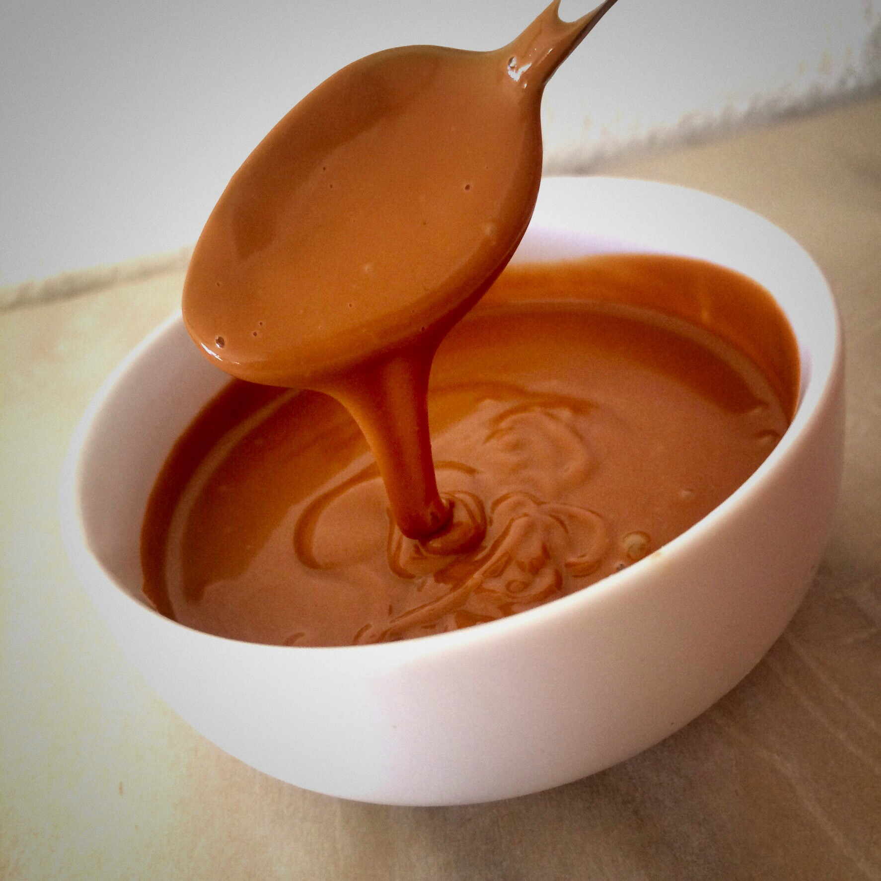 creamy caramelized white chocolate